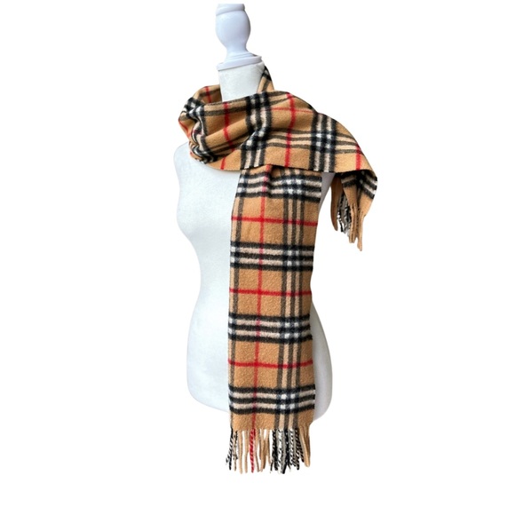 Burberry London Cashmere Iconic Check Scarf England - Picture 3 of 9
